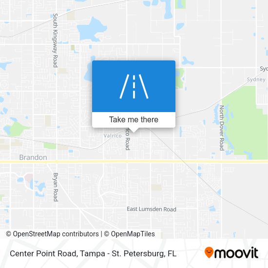Mapa de Center Point Road