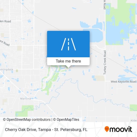 Cherry Oak Drive map