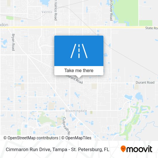 Cimmaron Run Drive map