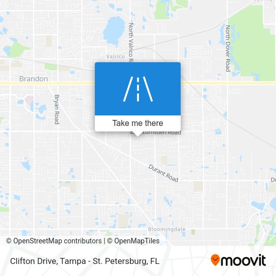 Clifton Drive map