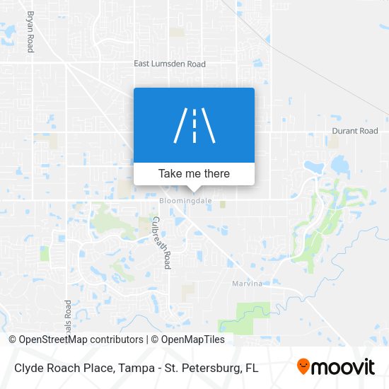 Clyde Roach Place map