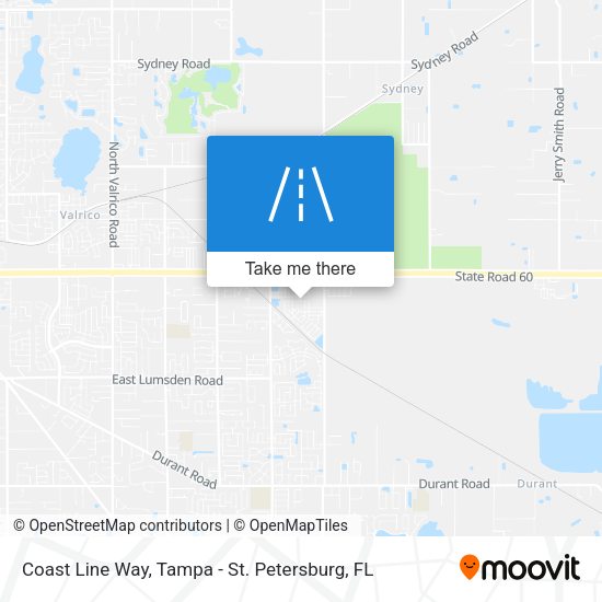 Mapa de Coast Line Way
