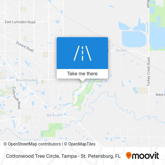 Mapa de Cottonwood Tree Circle