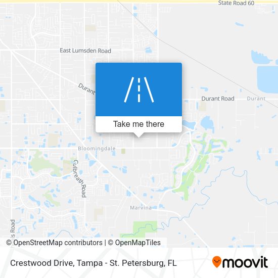 Crestwood Drive map
