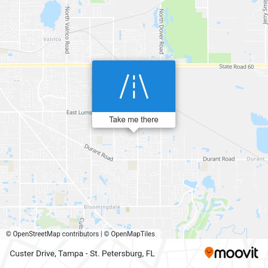 Custer Drive map
