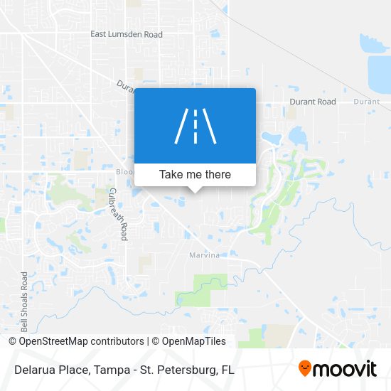 Delarua Place map