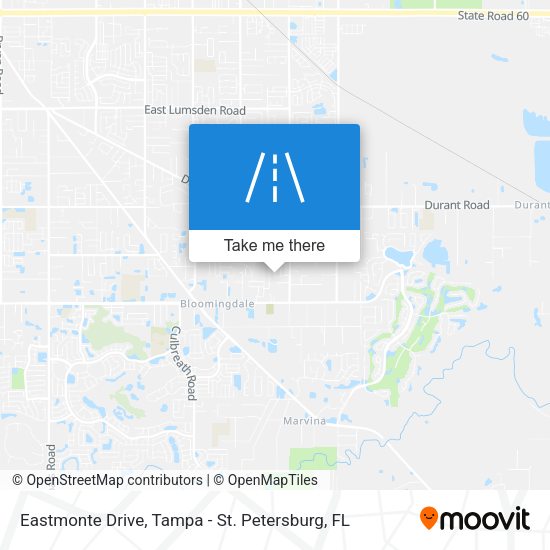 Eastmonte Drive map