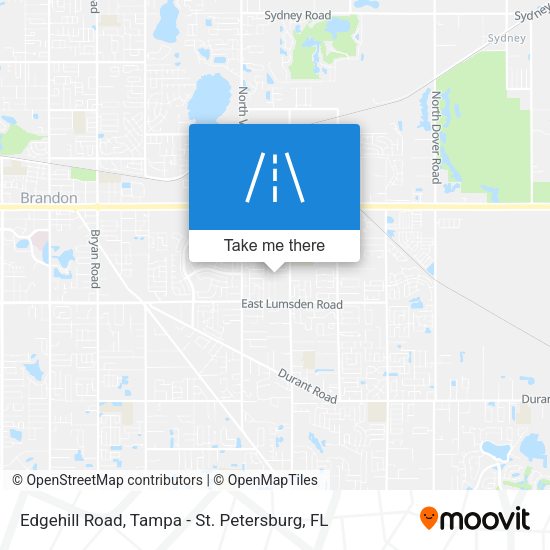 Edgehill Road map