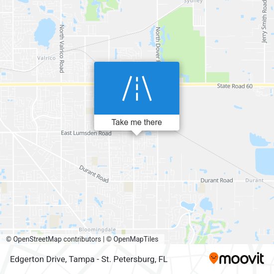 Edgerton Drive map