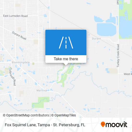 Fox Squirrel Lane map