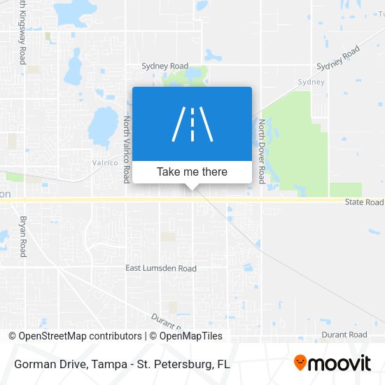 Gorman Drive map