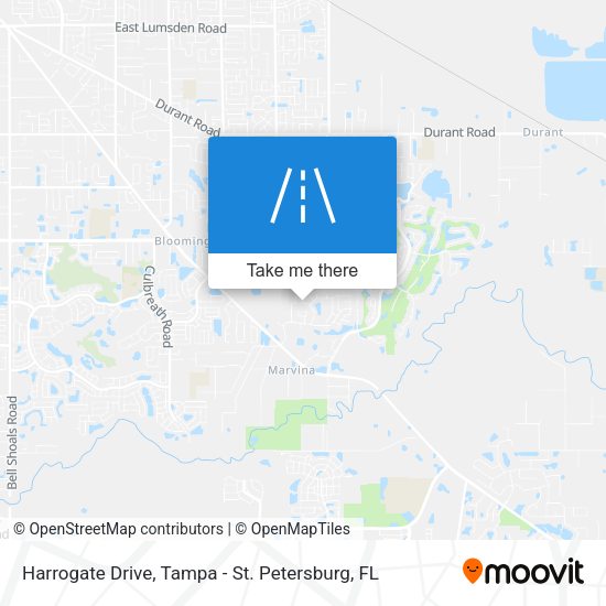 Harrogate Drive map