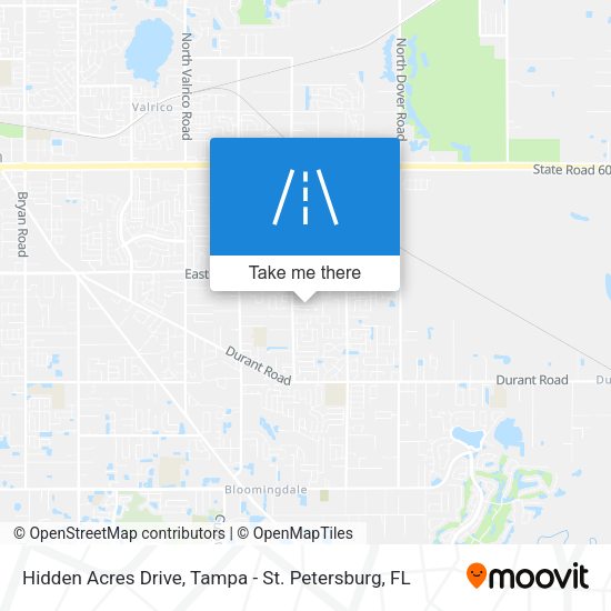 Mapa de Hidden Acres Drive