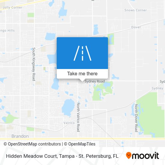 Hidden Meadow Court map