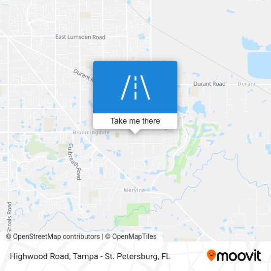 Highwood Road map