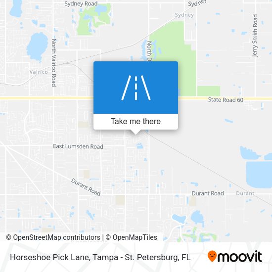 Horseshoe Pick Lane map
