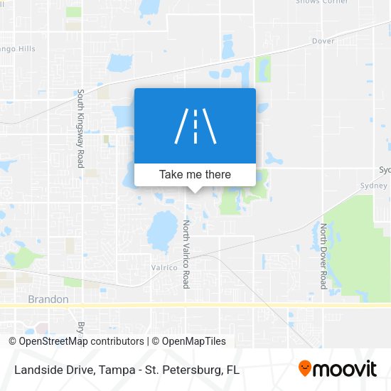 Landside Drive map