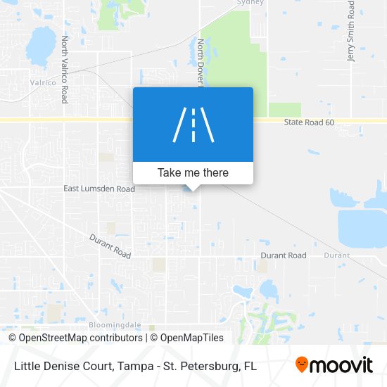 Little Denise Court map