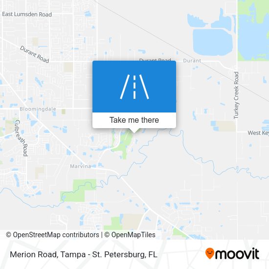 Merion Road map