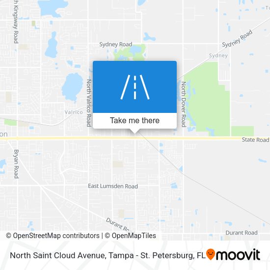North Saint Cloud Avenue map