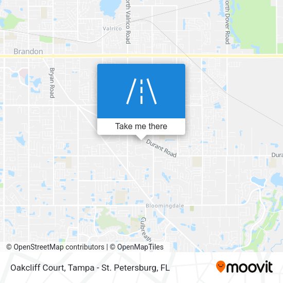 Oakcliff Court map