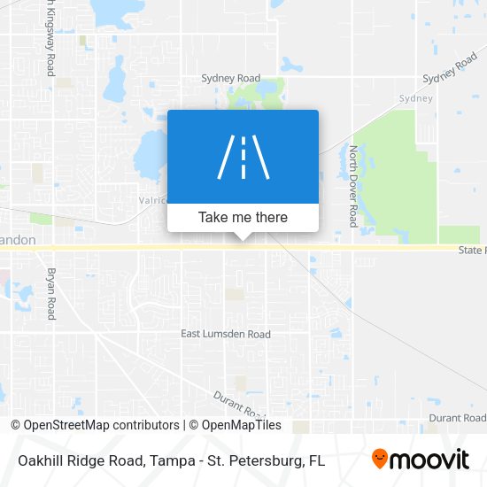 Oakhill Ridge Road map