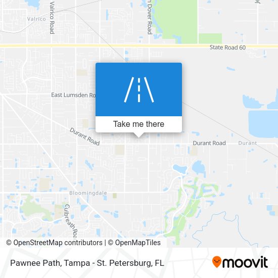 Pawnee Path map