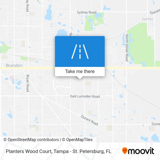 Planters Wood Court map
