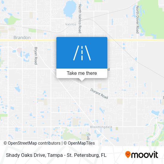 Mapa de Shady Oaks Drive