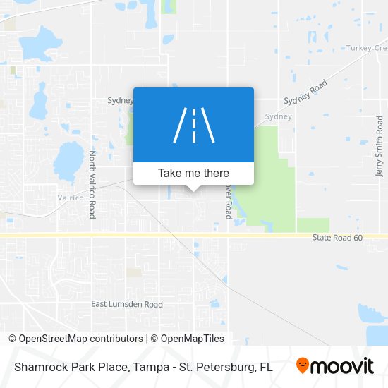 Shamrock Park Place map