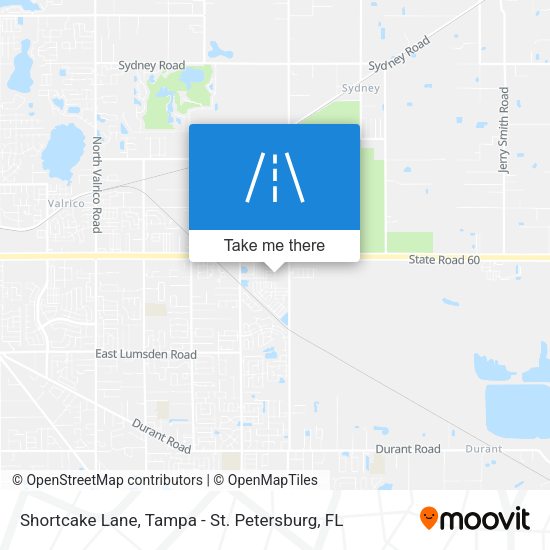 Shortcake Lane map