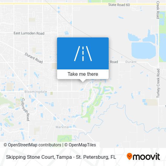 Skipping Stone Court map