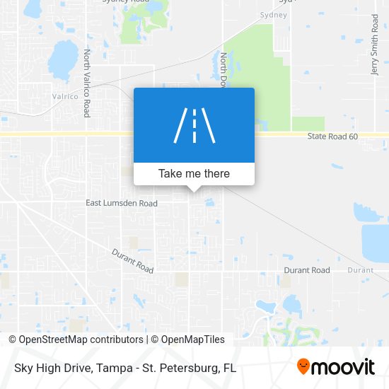 Sky High Drive map
