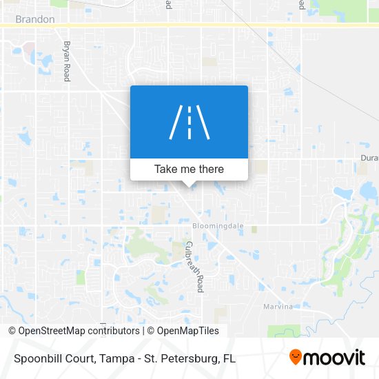 Mapa de Spoonbill Court