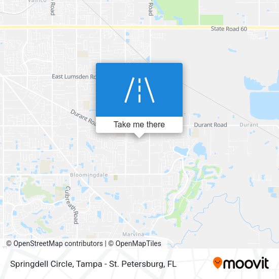 Springdell Circle map
