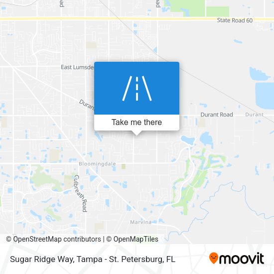 Sugar Ridge Way map