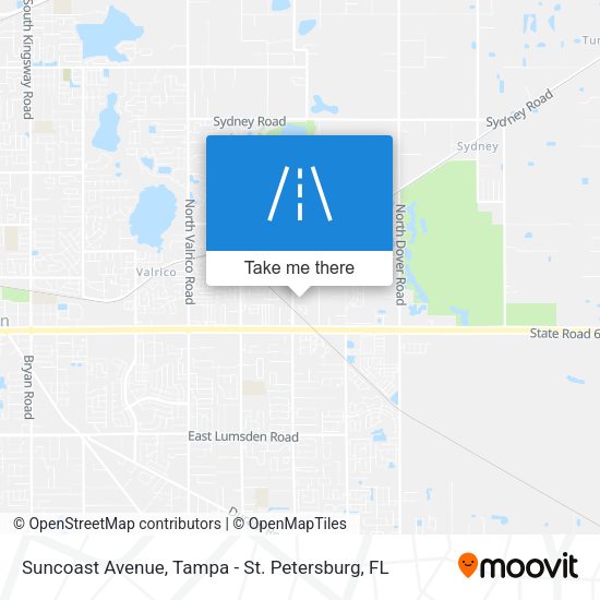 Suncoast Avenue map
