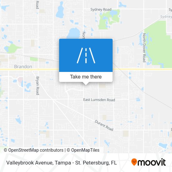 Mapa de Valleybrook Avenue