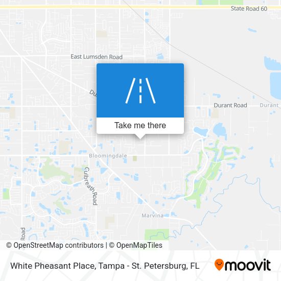 Mapa de White Pheasant Place