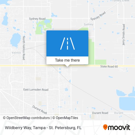 Wildberry Way map