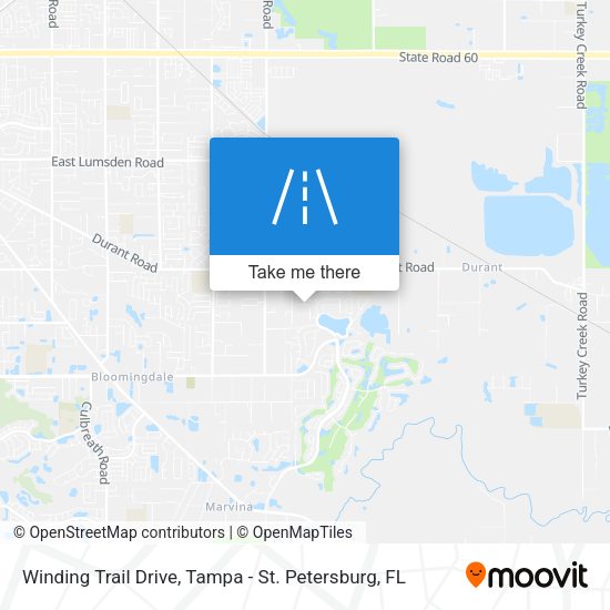 Winding Trail Drive map