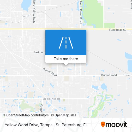 Yellow Wood Drive map