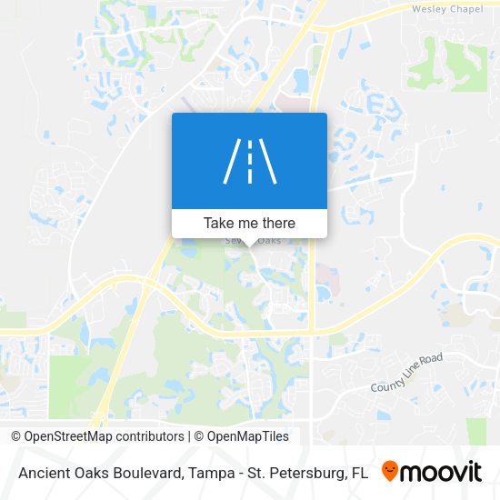Ancient Oaks Boulevard map