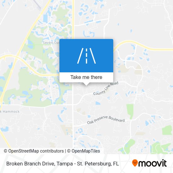 Broken Branch Drive map