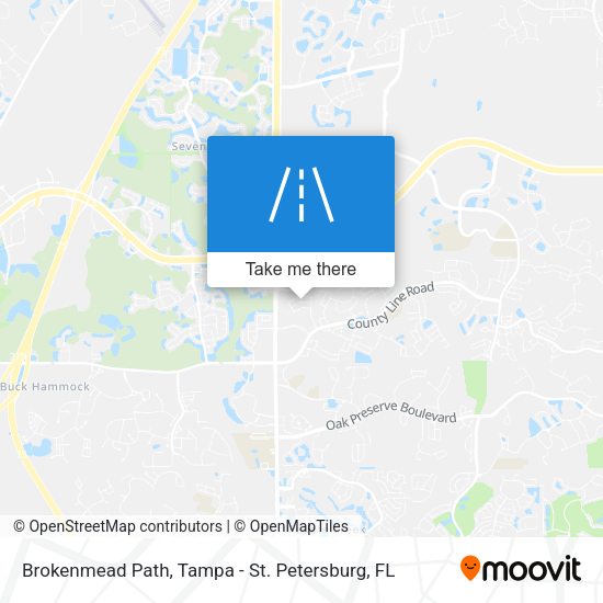 Mapa de Brokenmead Path