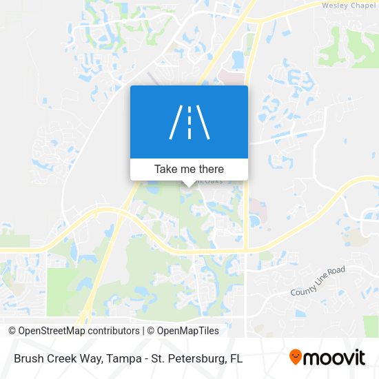Brush Creek Way map