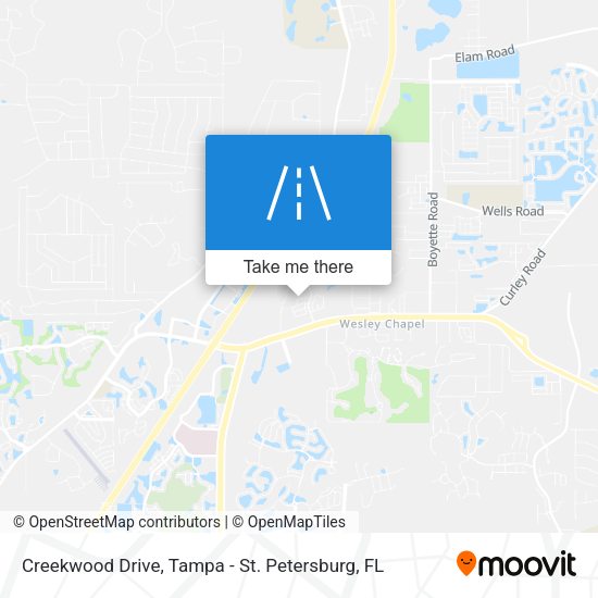 Creekwood Drive map