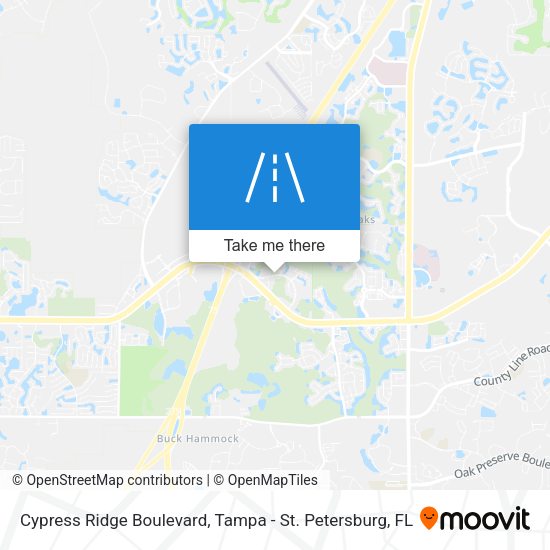 Cypress Ridge Boulevard map