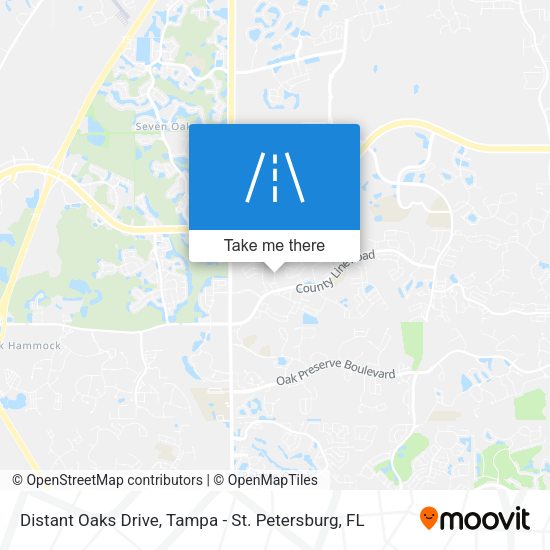 Distant Oaks Drive map