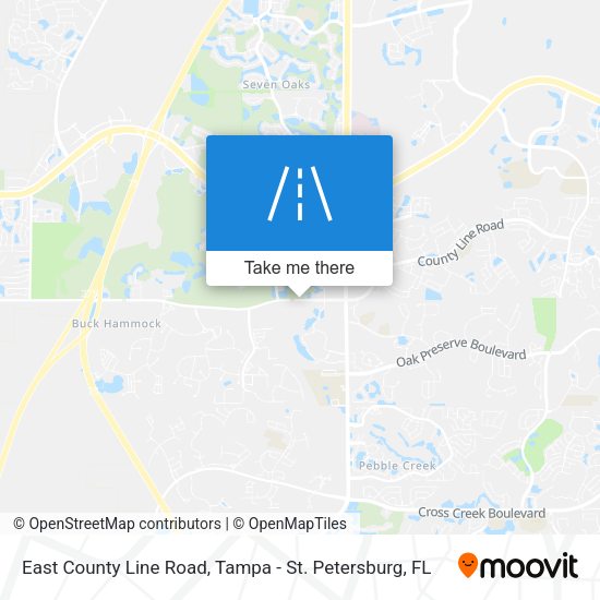 East County Line Road map